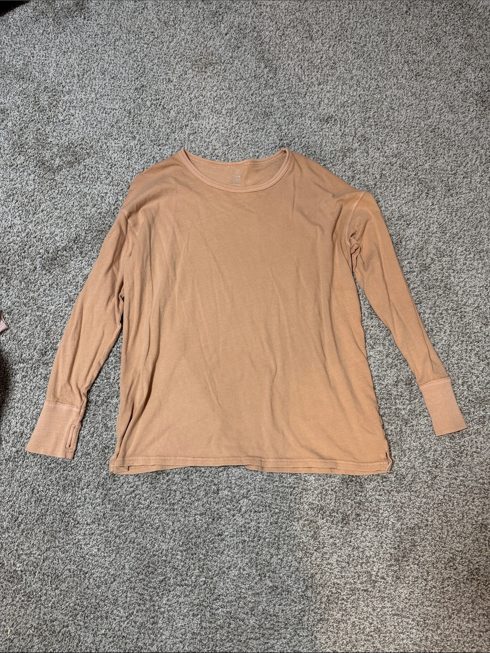 Women's Long Sleeve Crewneck Top - Taupe